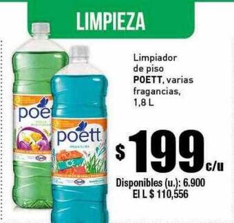 Cooperativa Obrera Limpiador de piso poett oferta