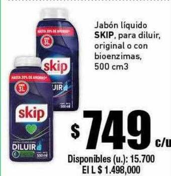 Cooperativa Obrera Jabón líquido skip oferta