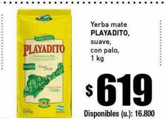Cooperativa Obrera Yerba mate playadito oferta