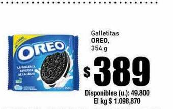 Cooperativa Obrera Galletitas oreo oferta