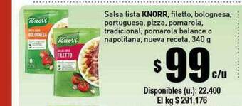 Cooperativa Obrera Salsa lista knorr oferta