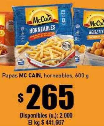 Cooperativa Obrera Papas mc cain horneables oferta