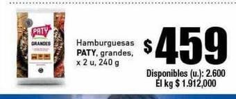 Cooperativa Obrera Hamburguesas paty oferta