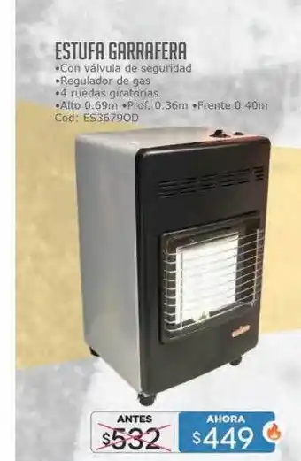 Cuotas del Sur Estufa garrafera oferta