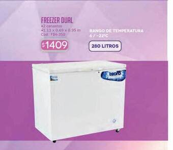 Cuotas del Sur Freezer dual oferta