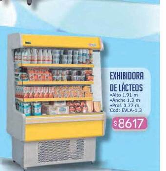 Cuotas del Sur Exhibidora de lácteos oferta