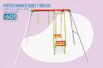 Portico hamaca doble y anillos