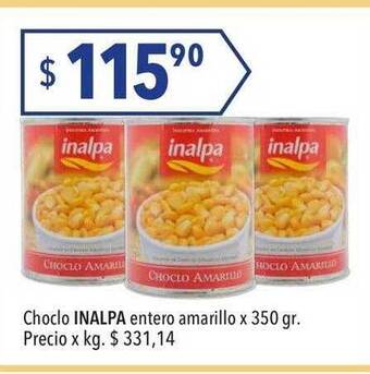 Hergo Choclo inalpa entero amarillo oferta