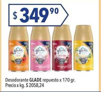 Hergo Desodorante glade repuesto oferta