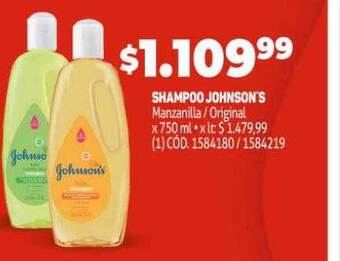 Makro Shampoo johnson's oferta