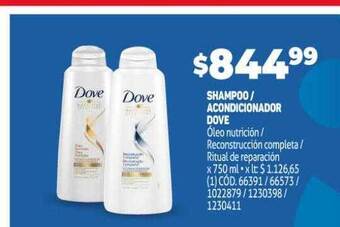 Makro Shampoo acondicionador dove oferta