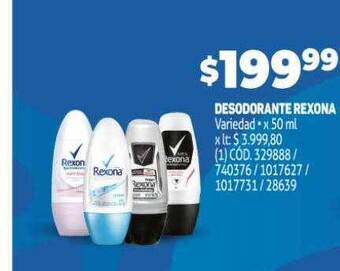 Makro Desodorante rexona oferta