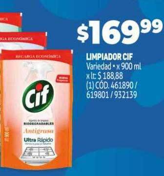 Makro Limpiador cif oferta