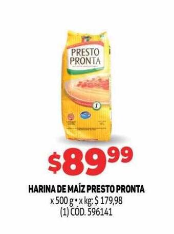 Makro Harina de maíz presto pronta oferta