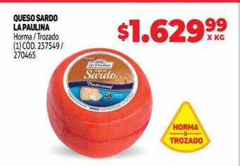 Makro Queso sardo la paulina oferta