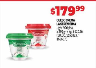 Makro Queso crema la serenisima oferta