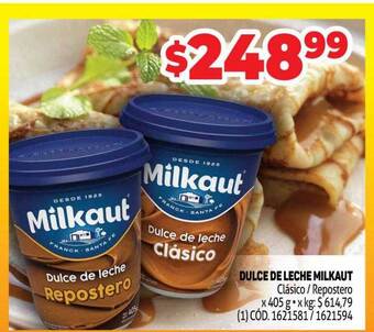 Makro Dulce de leche milkaut oferta