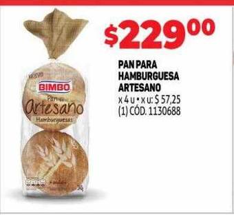 Makro Pan para hamburguesa artesano oferta