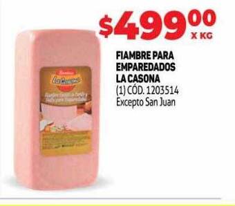 Makro Fiambre para emparedados la casona oferta