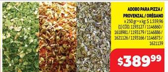 Makro Adobo para pizza provenzal orégano oferta