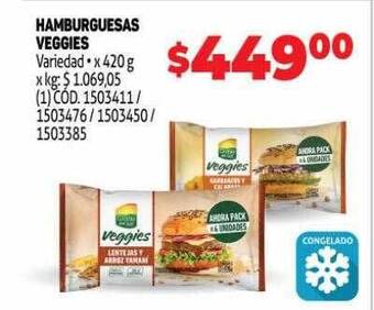 Makro Hamburguesas veggies oferta