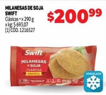Makro Milanesas de soja swift oferta