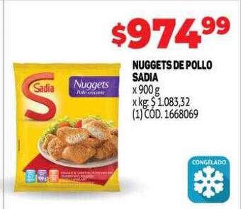 Makro Nuggets de pollo sadia oferta