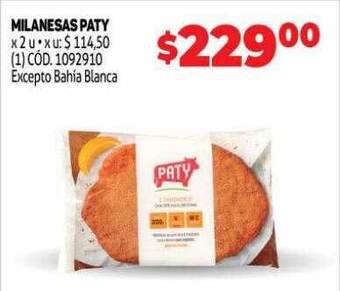 Makro Milanesas paty oferta