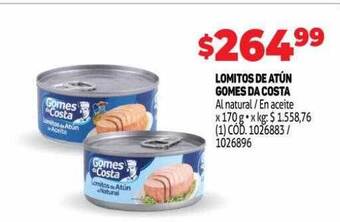 Makro Lomitos de atún gomes da costa oferta