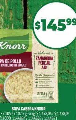 Makro Sopa casera knorr oferta