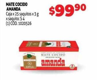 Makro Mate cocido amanda oferta