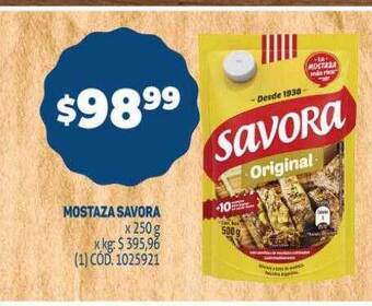 Makro Mostaza savora oferta