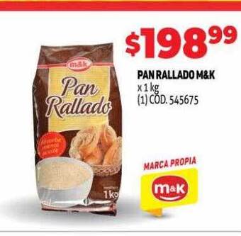 Makro Pan rallado m&k oferta