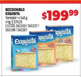 Makro Bizcochuelo exquisita oferta