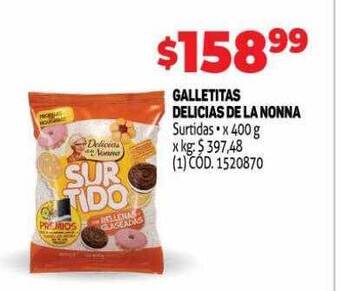 Makro Galletitas delicias de la nonna oferta