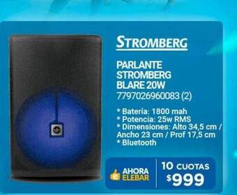 Punto Blu Parlante stromberg blare 20w oferta