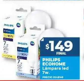 Supermayorista Vital Philips ecohome lámpara led 7w oferta