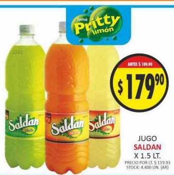 Supermercados Becerra Jugo saldan oferta