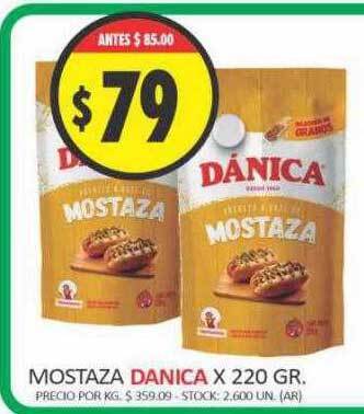 Supermercados Becerra Mostaza danica oferta