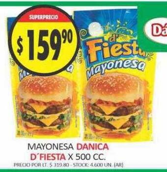 Supermercados Becerra Mayonesa danica d'fiesta oferta