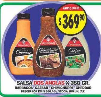 Supermercados Becerra Salsa dos anclas oferta