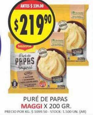 Supermercados Becerra Puré de papas maggi oferta