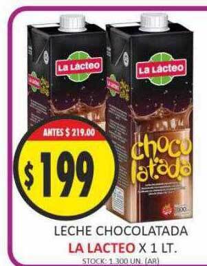 Supermercados Becerra Leche chocolatada la lacteo oferta