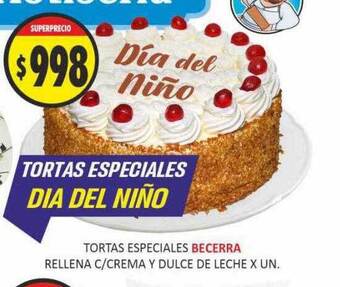 Supermercados Becerra Tortas especiales becerra oferta