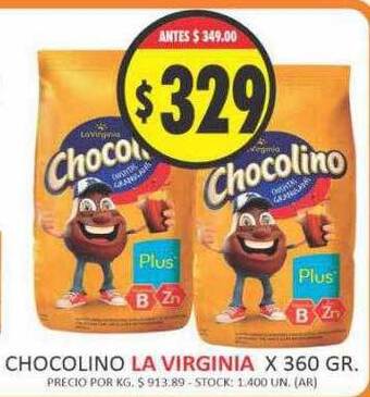 Supermercados Becerra Chocolino la virginia oferta
