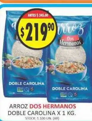 Supermercados Becerra Arroz dos hermanos doble carolina oferta