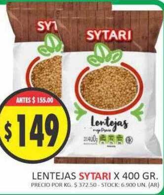 Supermercados Becerra Lentejas sytari oferta