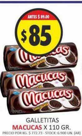 Supermercados Becerra Galletitas macucas oferta