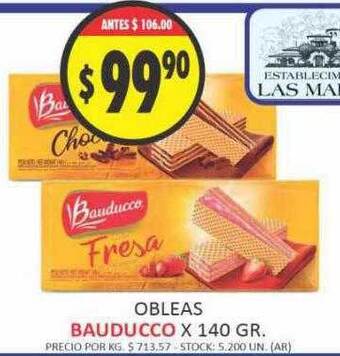 Supermercados Becerra Obleas bauducco oferta