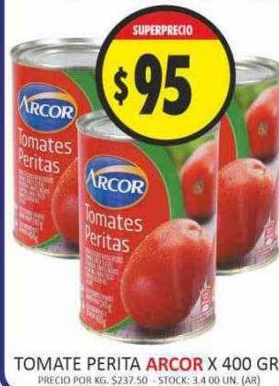 Supermercados Becerra Tomate perita arcor oferta